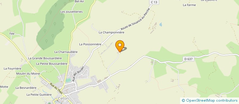 localisation de l'entreprise MONSIEUR GUY LEVEAU à CETON