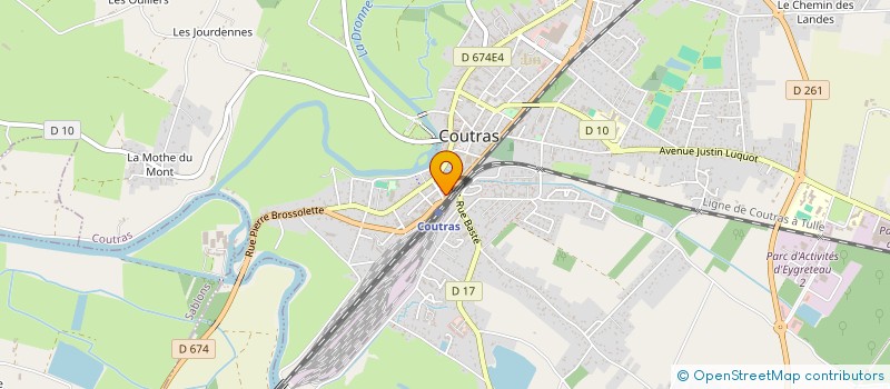 localisation de l'entreprise MONSIEUR GUY LEVILLY  COUTRAS