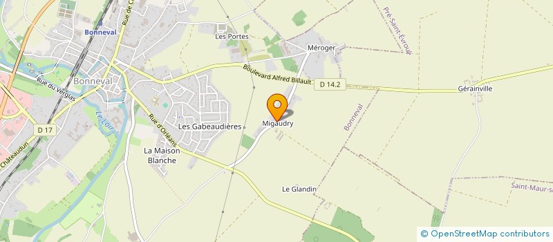 localisation de l'entreprise MONSIEUR GUY LHOSTE à BONNEVAL