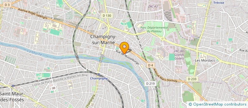 localisation de l'entreprise MONSIEUR GUY LIGNIERES  CHAMPIGNY-SUR-MARNE