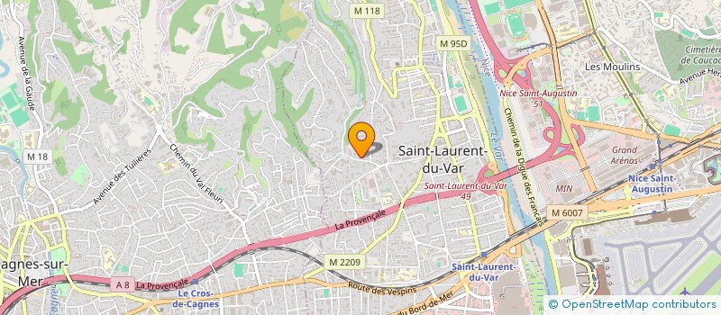 localisation de l'entreprise MONSIEUR GUY LINDEPERG à SAINT-LAURENT-DU-VAR