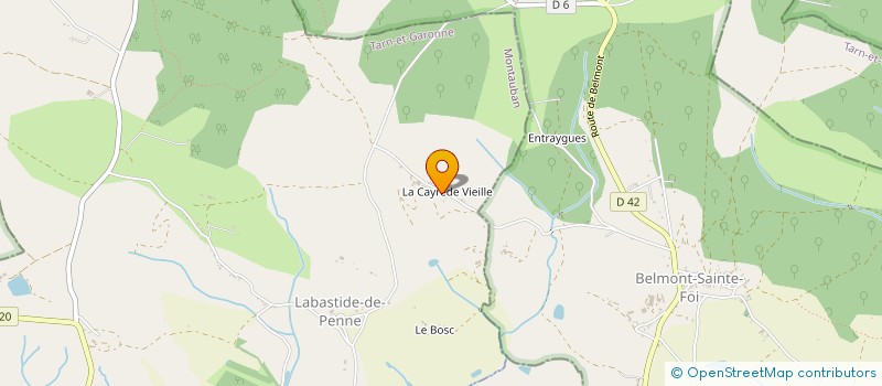 localisation de l'entreprise MONSIEUR GUY LINON  LABASTIDE-DE-PENNE