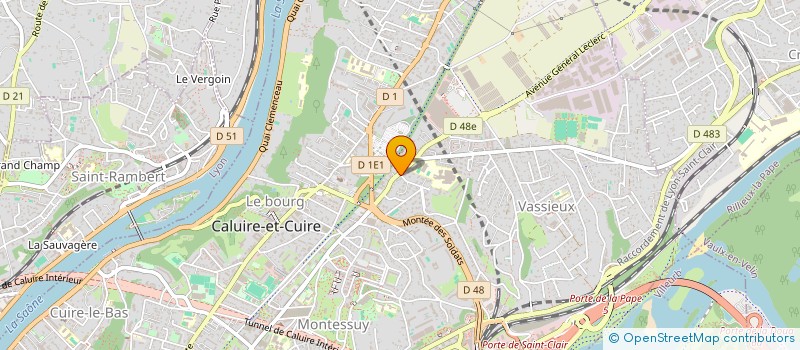 localisation de l'entreprise MONSIEUR GUY LOISON à CALUIRE-ET-CUIRE