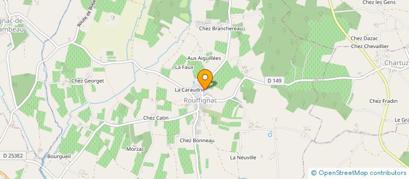 localisation de l'entreprise MONSIEUR GUY LORTON à ROUFFIGNAC