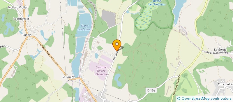 localisation de l'entreprise MONSIEUR GUY LOTHE  ARANDON-PASSINS