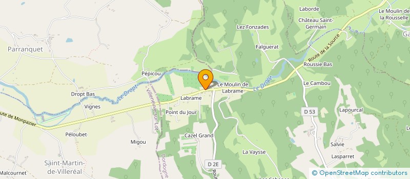 localisation de l'entreprise MONSIEUR GUY LOUSTALOT  VERGT-DE-BIRON