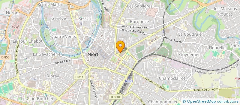 localisation de l'entreprise MONSIEUR GUY MADEC à NIORT
