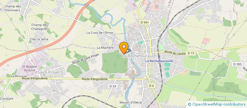 localisation de l'entreprise MONSIEUR GUY MALIDIN à LA ROCHEFOUCAULD-EN-ANGOUMOIS