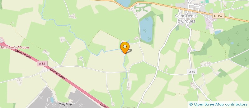 localisation de l'entreprise MONSIEUR GUY MANEROT  SAINT DENIS D ORQUES