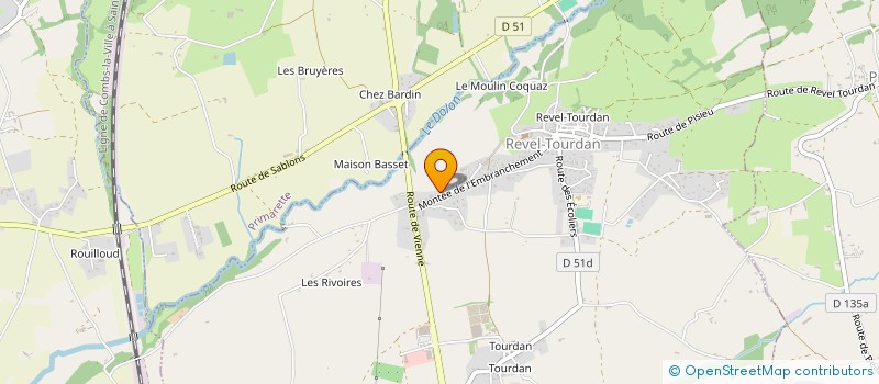 localisation de l'entreprise MONSIEUR GUY MARCHAND  REVEL-TOURDAN