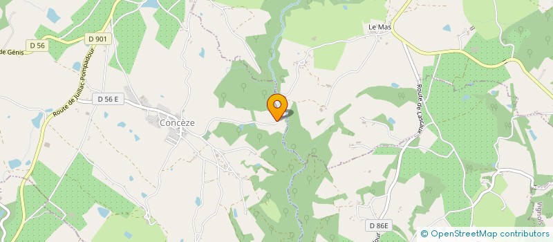 localisation de l'entreprise MONSIEUR GUY MARCILLAC-JOUVENEL  CONCEZE