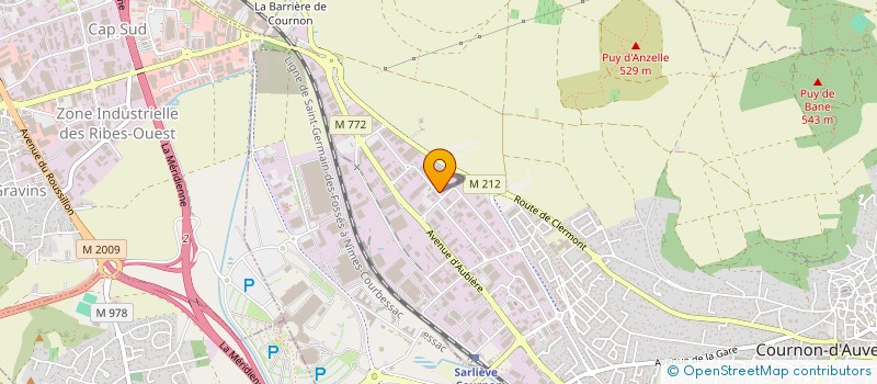 localisation de l'entreprise MONSIEUR GUY MARGNAT  COURNON-D'AUVERGNE