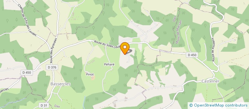 localisation de l'entreprise MONSIEUR GUY MARHEIN  SAINT-CRICQ-CHALOSSE