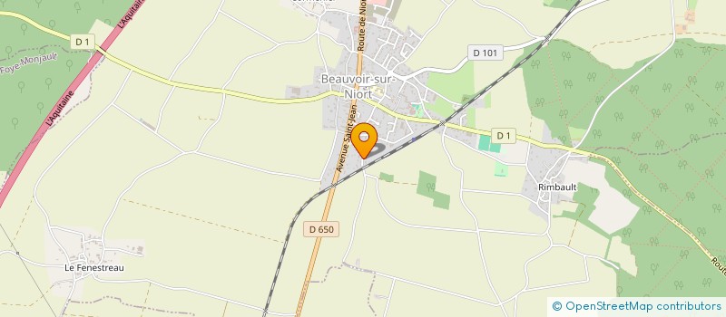 localisation de l'entreprise MONSIEUR GUY-MARIE JAULIN  BEAUVOIR-SUR-NIORT