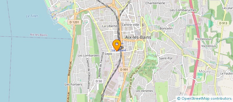 localisation de l'entreprise MONSIEUR GUY MARJOLLET à AIX-LES-BAINS