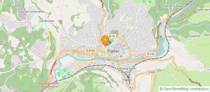 localisation de l'entreprise MONSIEUR GUY MARTIN  FIGEAC