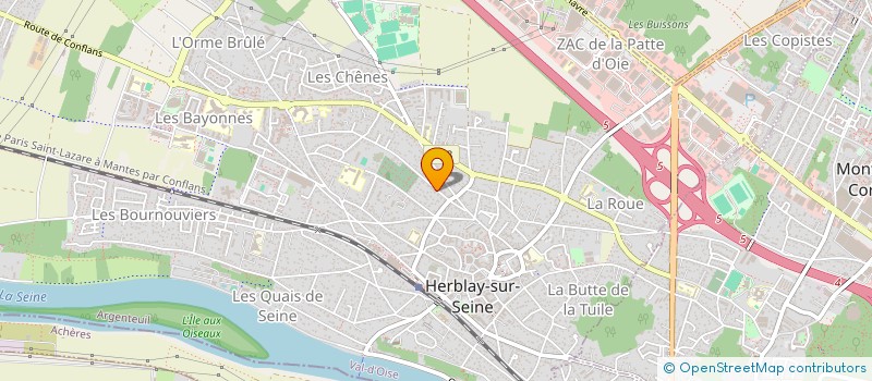 localisation de l'entreprise MONSIEUR GUY MARTIN  HERBLAY-SUR-SEINE