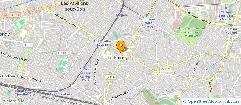 localisation de l'entreprise MONSIEUR GUY MASSON  LE RAINCY