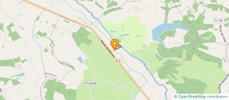 localisation de l'entreprise MONSIEUR GUY MASSON  TILLAC