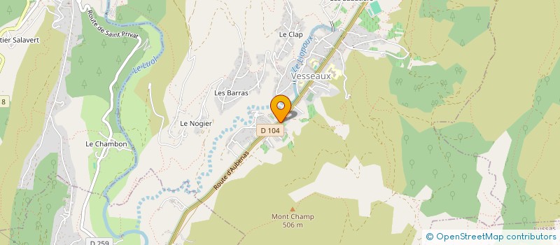 localisation de l'entreprise MONSIEUR GUY MATHON  VESSEAUX