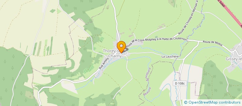 localisation de l'entreprise MONSIEUR GUY MAUGEY  THOREY-SOUS-CHARNY