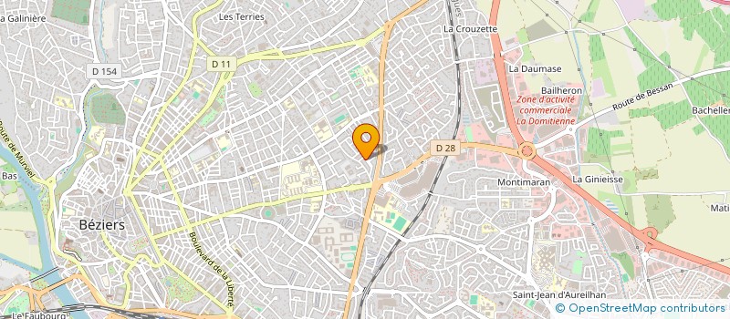 localisation de l'entreprise MONSIEUR GUY MAURY à BEZIERS