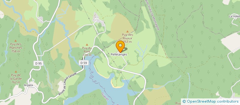 localisation de l'entreprise MONSIEUR GUY MAZAUD  SAINT-MARC-A-LOUBAUD