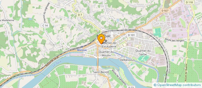 localisation de l'entreprise MONSIEUR GUY MAZOYER  MOISSAC