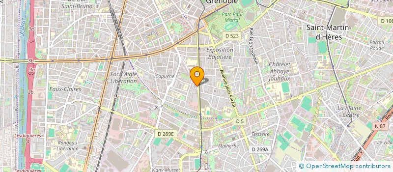 localisation de l'entreprise MONSIEUR GUY MBEMBA MINKALA à GRENOBLE