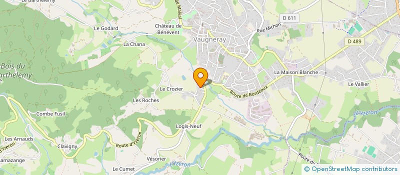 localisation de l'entreprise MONSIEUR GUY MEMIN  VAUGNERAY