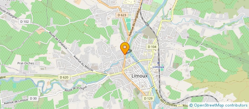 localisation de l'entreprise MONSIEUR GUY MENARDEAU  LIMOUX