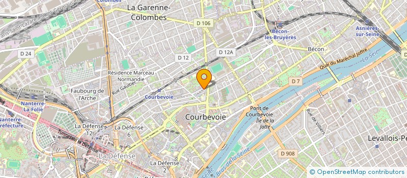 localisation de l'entreprise MONSIEUR GUY MENO-TETANG à COURBEVOIE