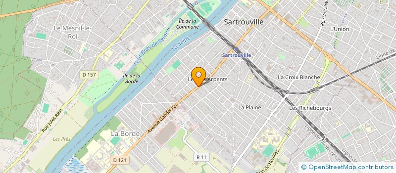 localisation de l'entreprise MONSIEUR GUY MERCIER  SARTROUVILLE