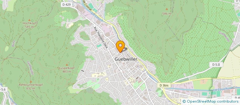 localisation de l'entreprise MONSIEUR GUY MERGENTHALER  GUEBWILLER