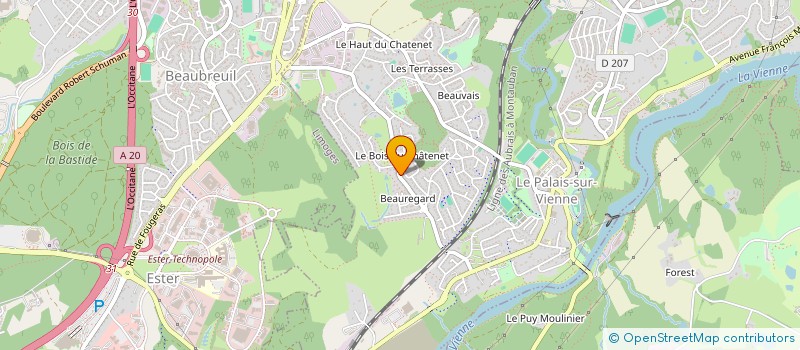localisation de l'entreprise MONSIEUR GUY MERIGOUT à LE PALAIS-SUR-VIENNE
