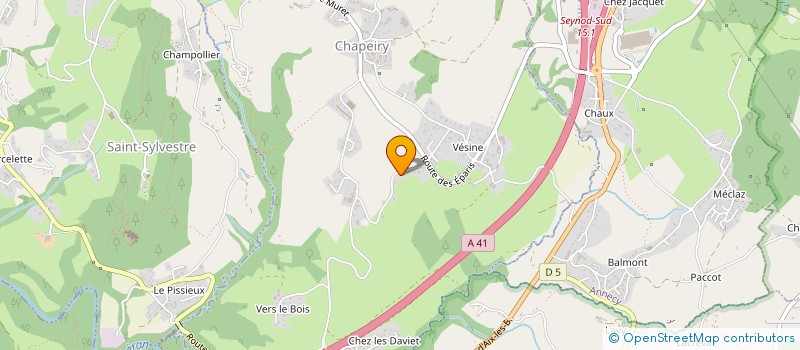 localisation de l'entreprise MONSIEUR GUY MERMILLOD-BARON  CHAPEIRY