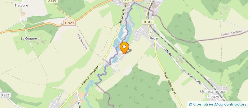 localisation de l'entreprise MONSIEUR GUY MESSIER  QUINCAMPOIX-FLEUZY