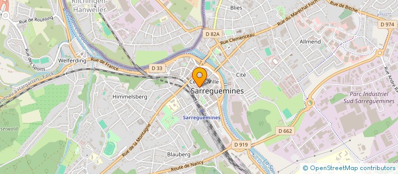 localisation de l'entreprise MONSIEUR GUY MEYER  SARREGUEMINES