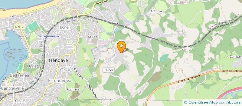 localisation de l'entreprise MONSIEUR GUY MEYNAUD  URRUGNE