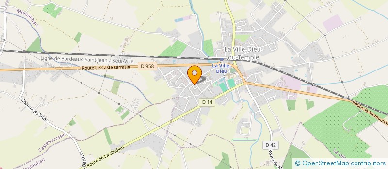 localisation de l'entreprise MONSIEUR GUY MEZON  LA VILLE-DIEU-DU-TEMPLE