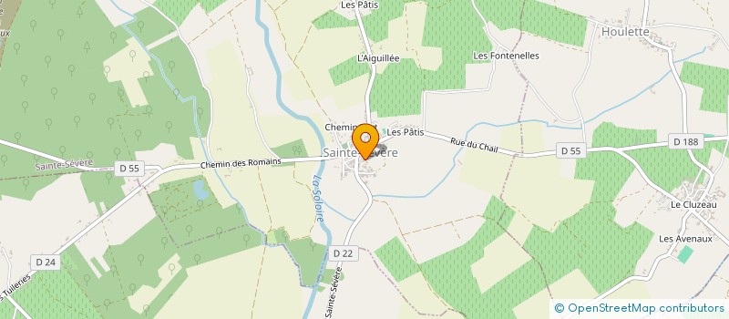 localisation de l'entreprise MONSIEUR GUY MIGNET à SAINTE-SEVERE