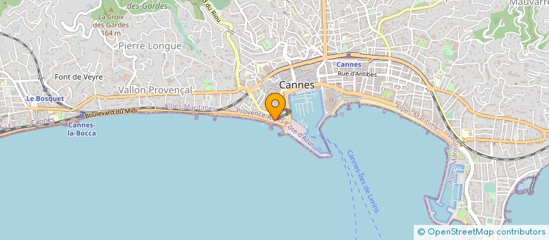 localisation de l'entreprise MONSIEUR GUY MINIER à CANNES