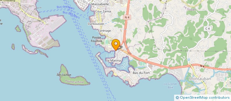 localisation de l'entreprise MONSIEUR GUY MITAUX-MAUROUARD  POINTE A PITRE