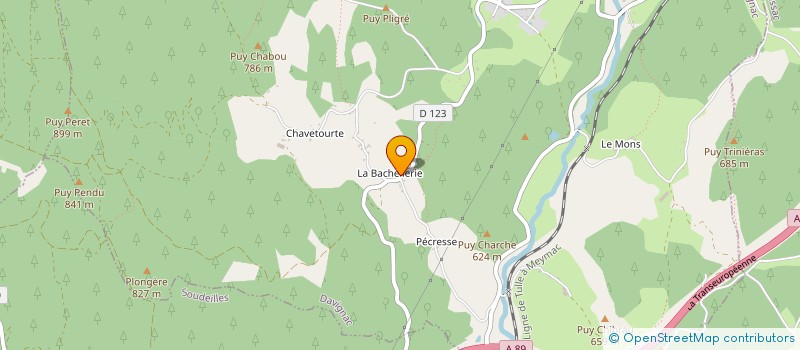 localisation de l'entreprise MONSIEUR GUY MONEGER  DAVIGNAC