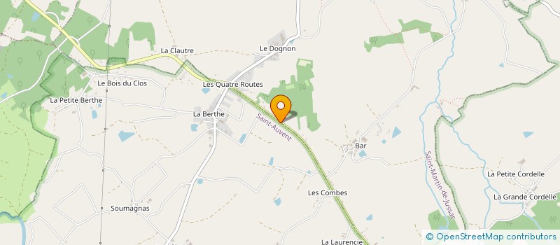 localisation de l'entreprise MONSIEUR GUY MOREAU à SAINT-MARTIN-DE-JUSSAC