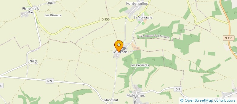 localisation de l'entreprise MONSIEUR GUY MOREAU à LES HAUTS DE FORTERRE