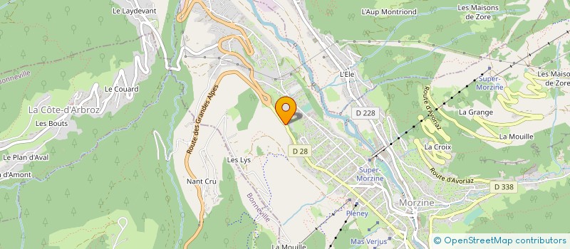 localisation de l'entreprise MONSIEUR GUY MULLINS  MORZINE