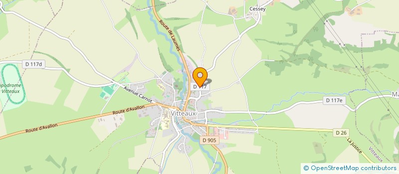 localisation de l'entreprise MONSIEUR GUY MUNIER  VITTEAUX