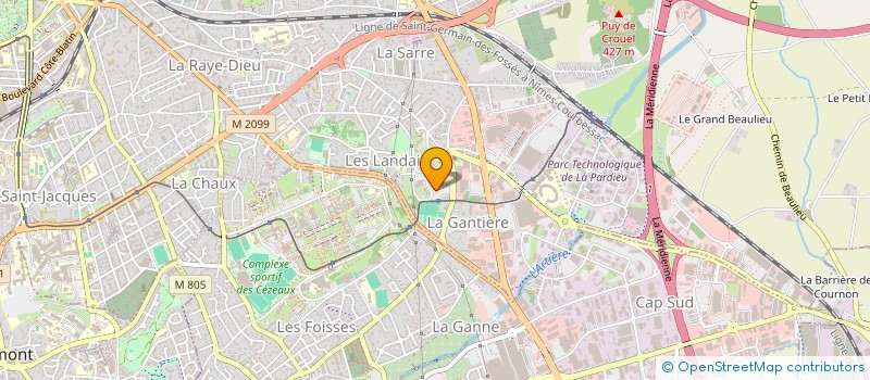 localisation de l'entreprise MONSIEUR GUY NAMA NYAM  CLERMONT-FERRAND