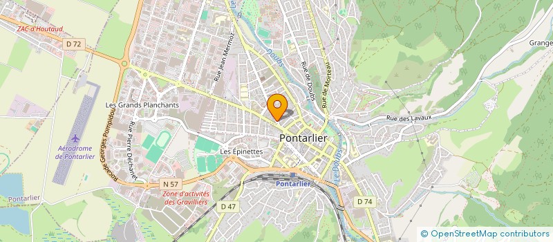 localisation de l'entreprise MONSIEUR GUY NARDUZZI  PONTARLIER